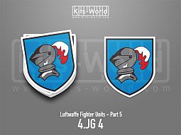 Kitsworld SAV Sticker - Luftwaffe Fighter Units - 4.JG 4 